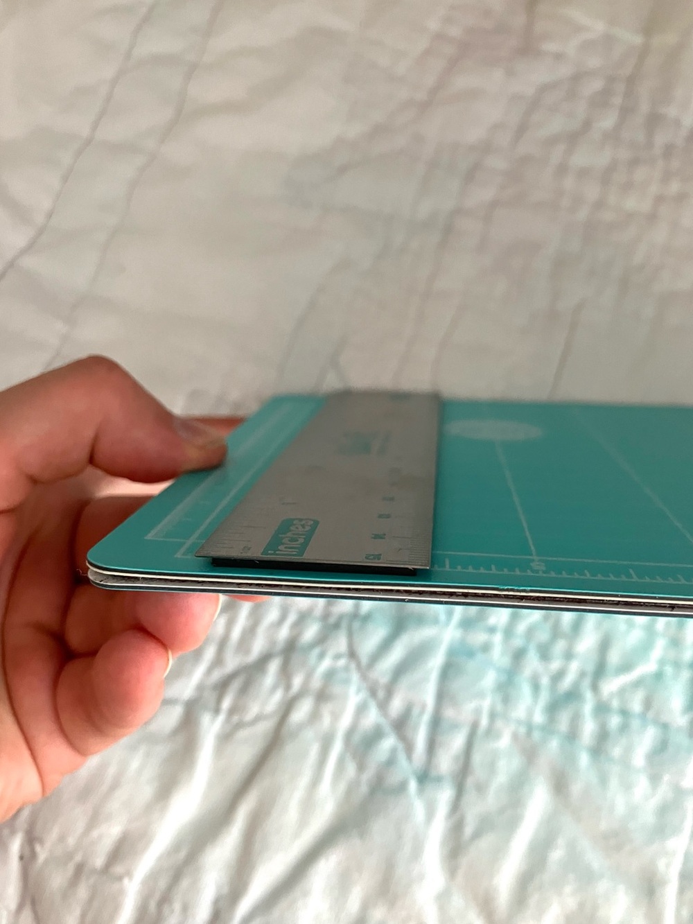 We R Memory Keepers Teal Mat with Magnetic Ruler - Picture 10 of 10